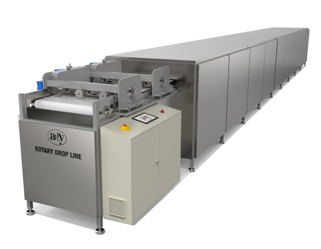 Rotary Depositor Drop Chocolate Line - Chocolate Drops Production