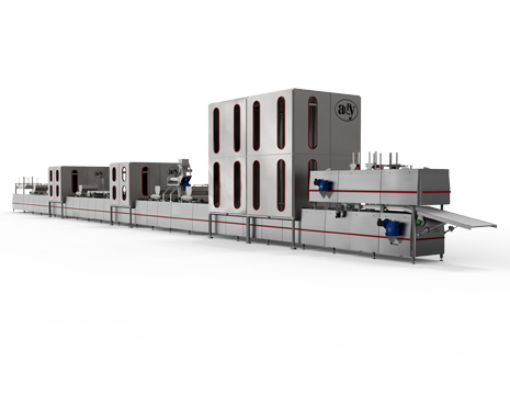 Full Automatic Push System Chocolate Moulding Line